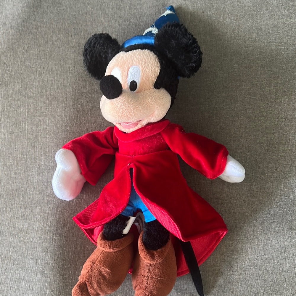 VTG Disney Mickey Mouse Sorcerer’s Apprentice Wizard Outfit Stuffed Animal Plush